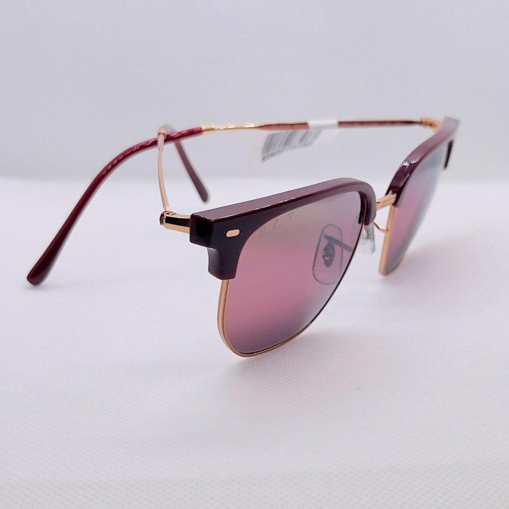 New Clubmaster RB4416 6654G9 – Polished Bordeaux on Rose Gold (51-20)
